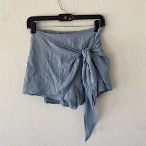 Honey Belle blue wrap skort